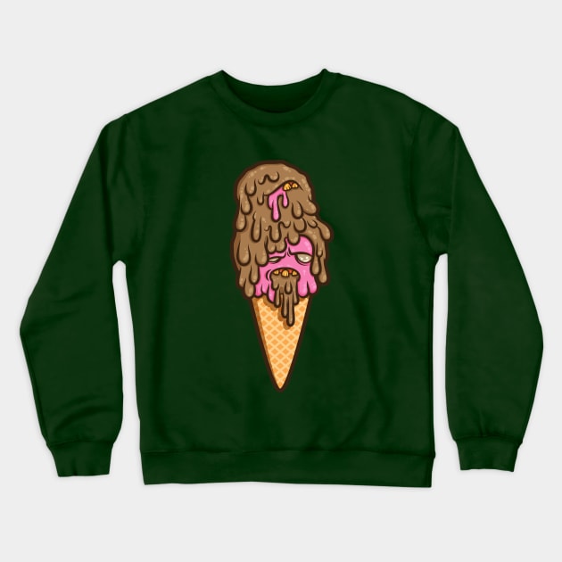 Double Scoop Monstrosity (choc) Crewneck Sweatshirt by JenniferSmith